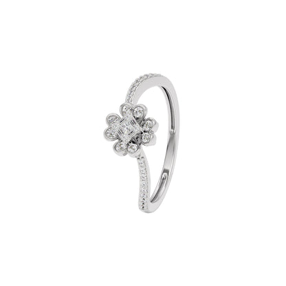 The Fleur Diamond Ring 18 KT / White Gold / 22