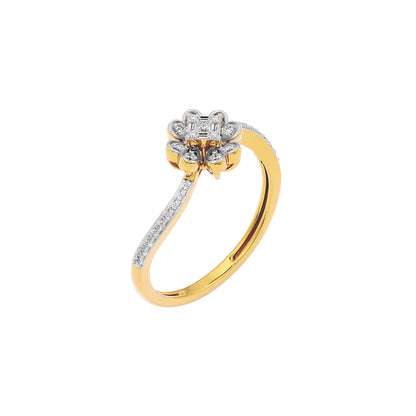 The Fleur Diamond Ring 18 KT / Yellow Gold / 22