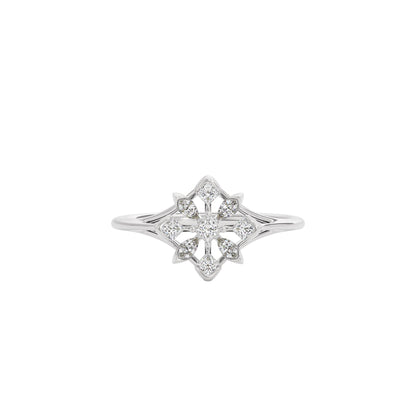 Asteria Diamond Ring 18 KT / White Gold / 22