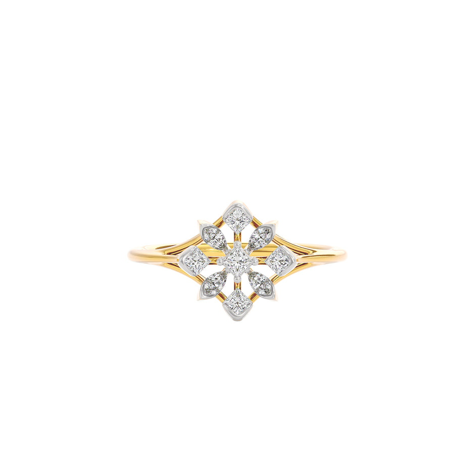 Asteria Diamond Ring 18 KT / Yellow Gold / 22
