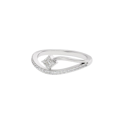 The Glide Diamond Ring 18 KT / White Gold / 22