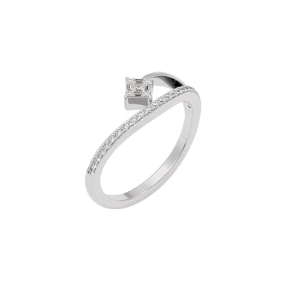 The Glide Diamond Ring 18 KT / White Gold / 22