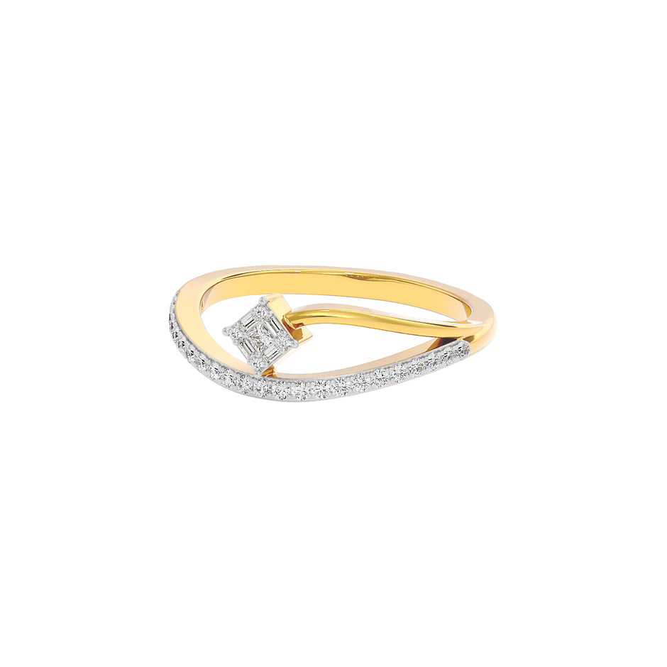 The Glide Diamond Ring 18 KT / Yellow Gold / 22