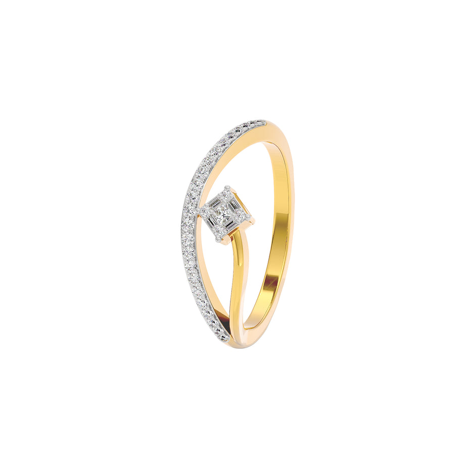 The Glide Diamond Ring 18 KT / Yellow Gold / 22