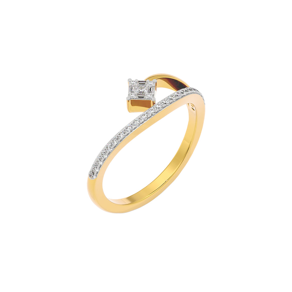 The Glide Diamond Ring 18 KT / Yellow Gold / 22
