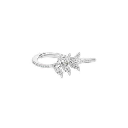 Leafline Diamond Earring 18 KT / White Gold / 22