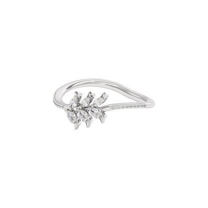 Leafline Diamond Earring 18 KT / White Gold / 22