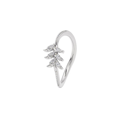 Leafline Diamond Earring 18 KT / White Gold / 22