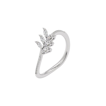 Leafline Diamond Earring 18 KT / White Gold / 22