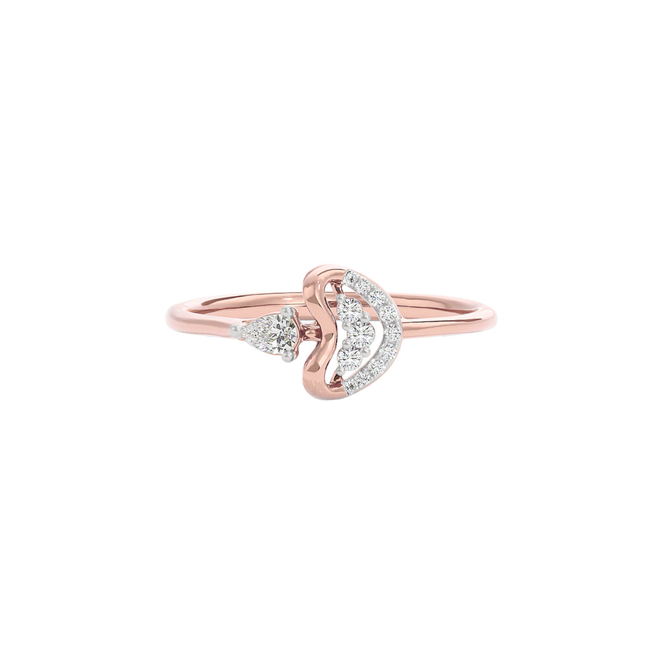 Heartfelt Diamond Ring 18 KT / Rose Gold / 22