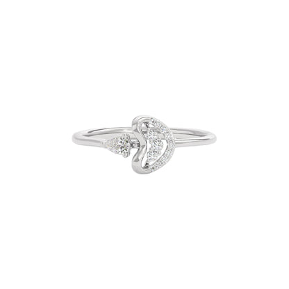Heartfelt Diamond Ring 18 KT / White Gold / 22