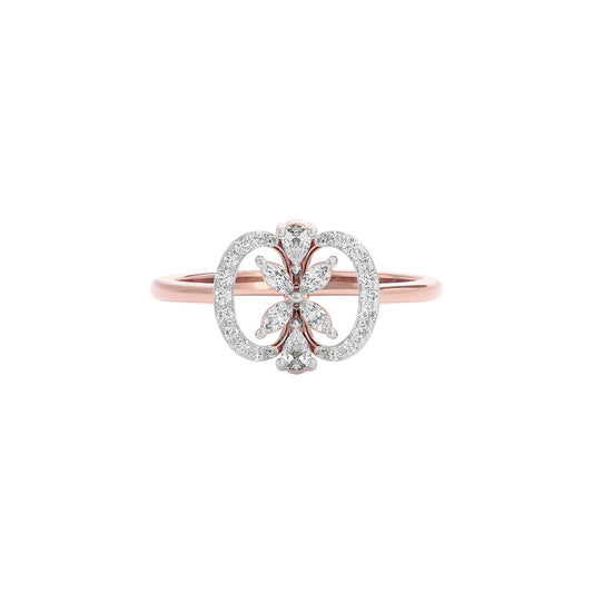 Dainty Spark Diamond Ring 18 KT / Rose Gold / 22
