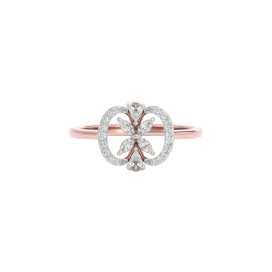 Dainty Spark Diamond Ring 18 KT / Rose Gold / 22