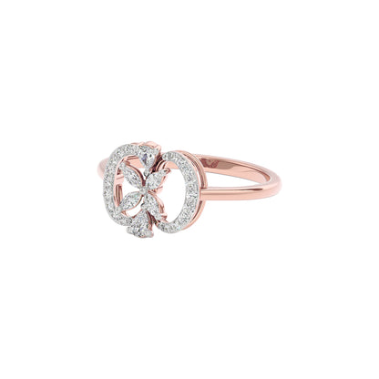 Dainty Spark Diamond Ring 18 KT / Rose Gold / 22