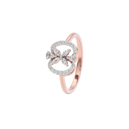Dainty Spark Diamond Ring 18 KT / Rose Gold / 22