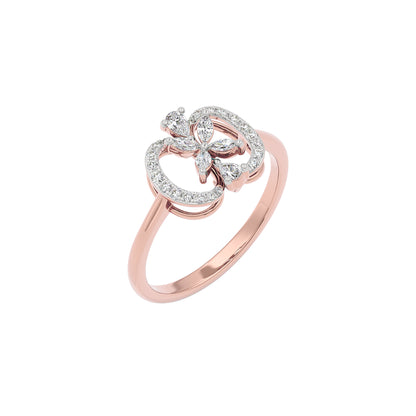 Dainty Spark Diamond Ring 18 KT / Rose Gold / 22
