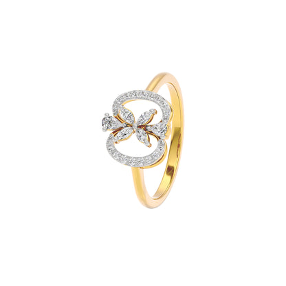 Dainty Spark Diamond Ring 18 KT / Yellow Gold / 22