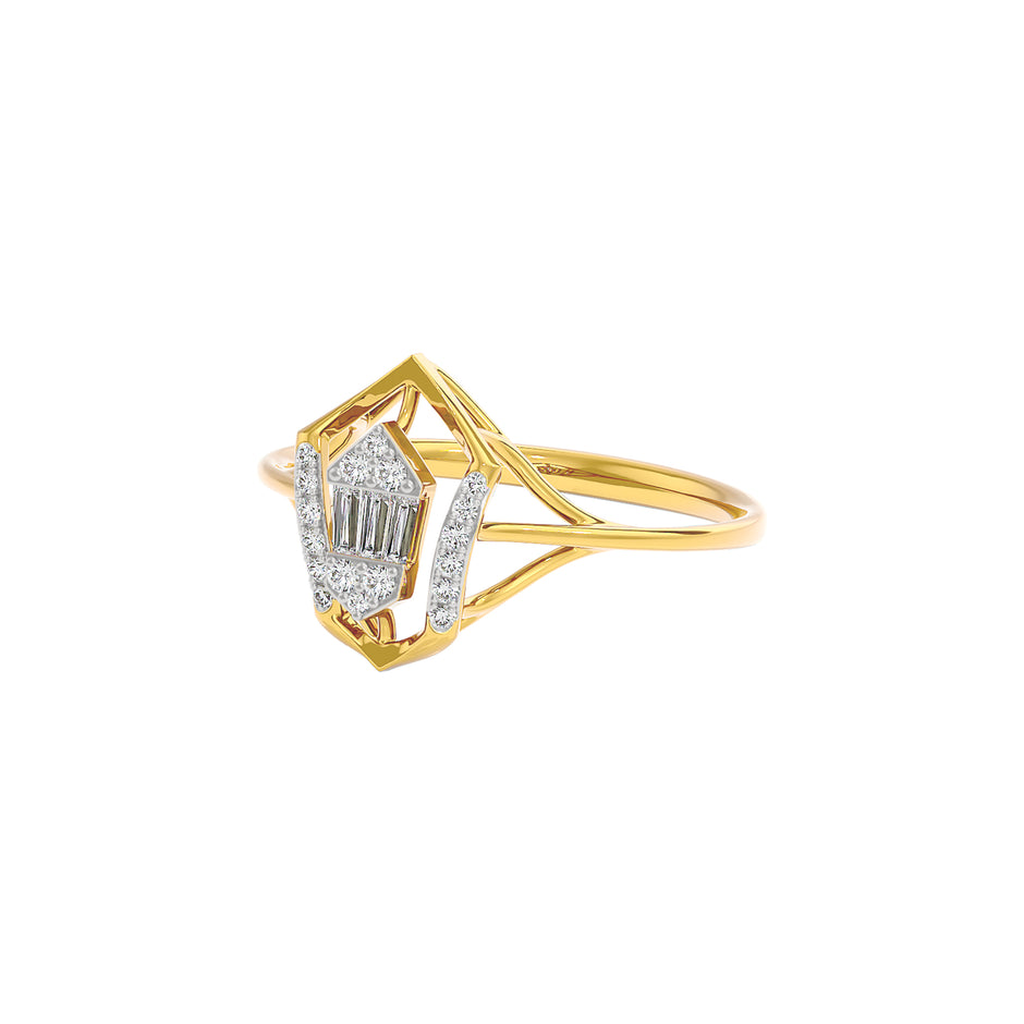 Crown Diamond Ring