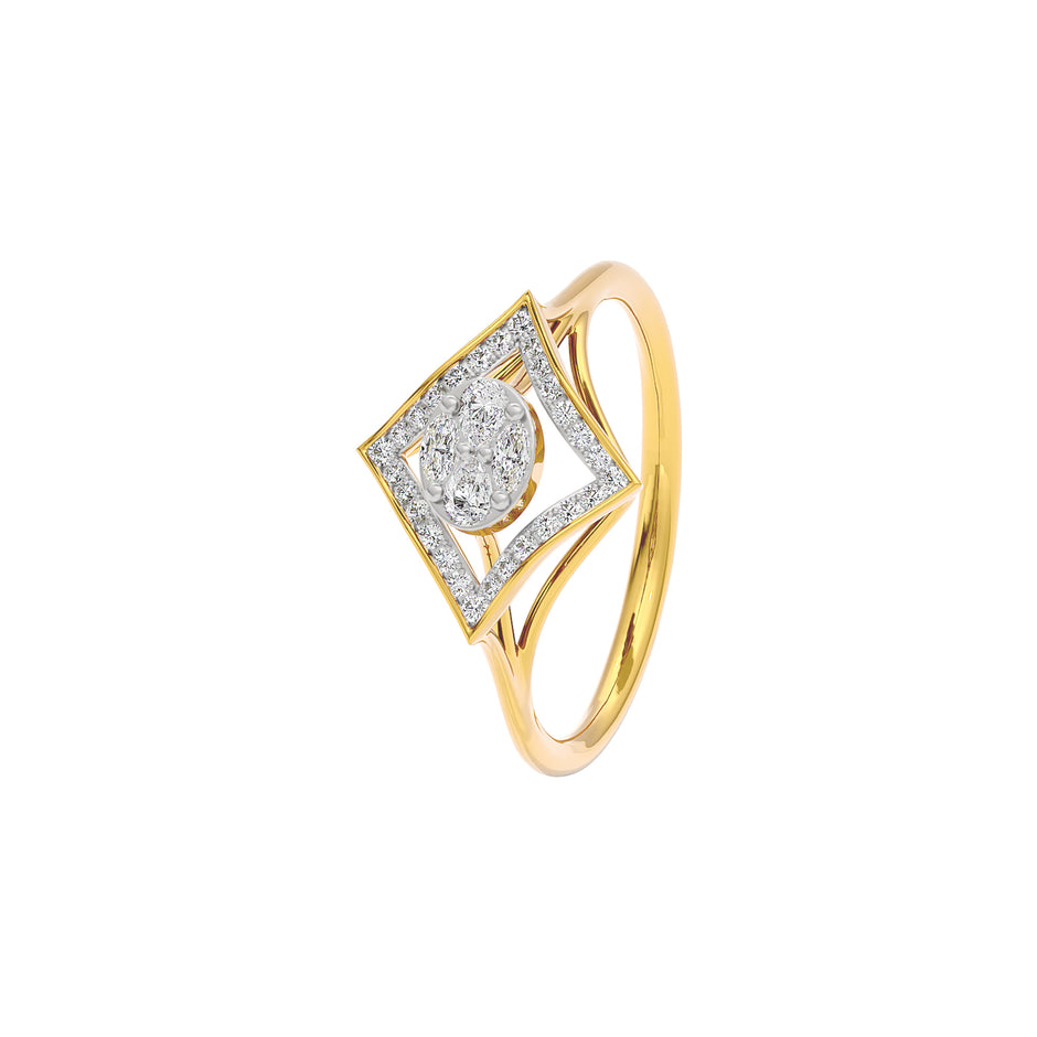 Gratitude Diamond Ring 18 KT / Yellow Gold / 22