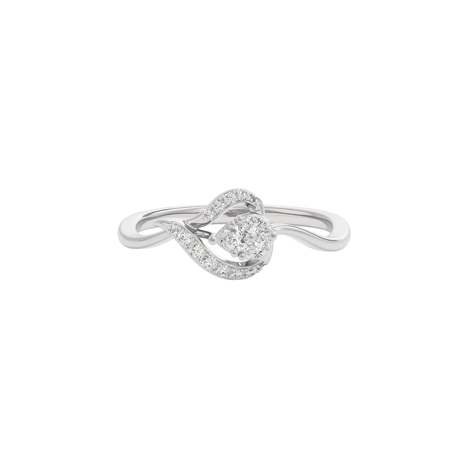 Lyric Diamond Ring 18 KT / White Gold / 22