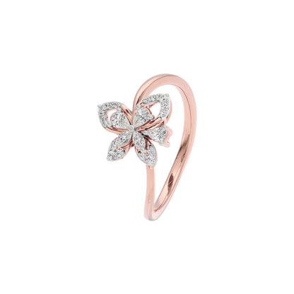 Papilion Diamond Ring 18 KT / Rose Gold / 22