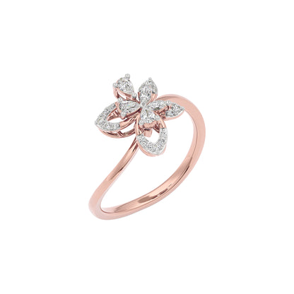 Papilion Diamond Ring 18 KT / Rose Gold / 22
