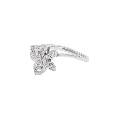 Papilion Diamond Ring 18 KT / White Gold / 22