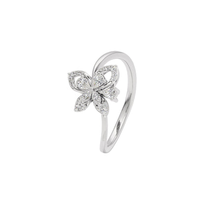 Papilion Diamond Ring 18 KT / White Gold / 22