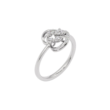 The Grace Diamond Ring 18 KT / White Gold / 22
