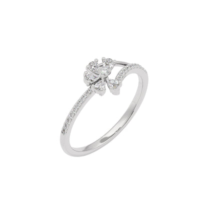 Navigate Diamond Ring 18 KT / White Gold / 22
