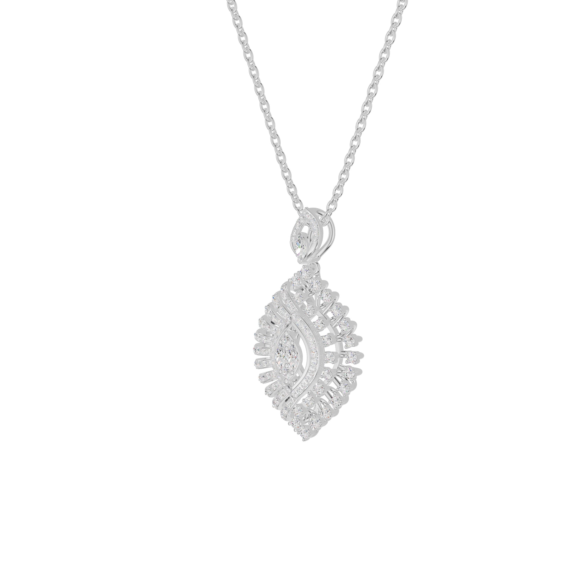 NJ-FSP0698 18 KT / White Gold