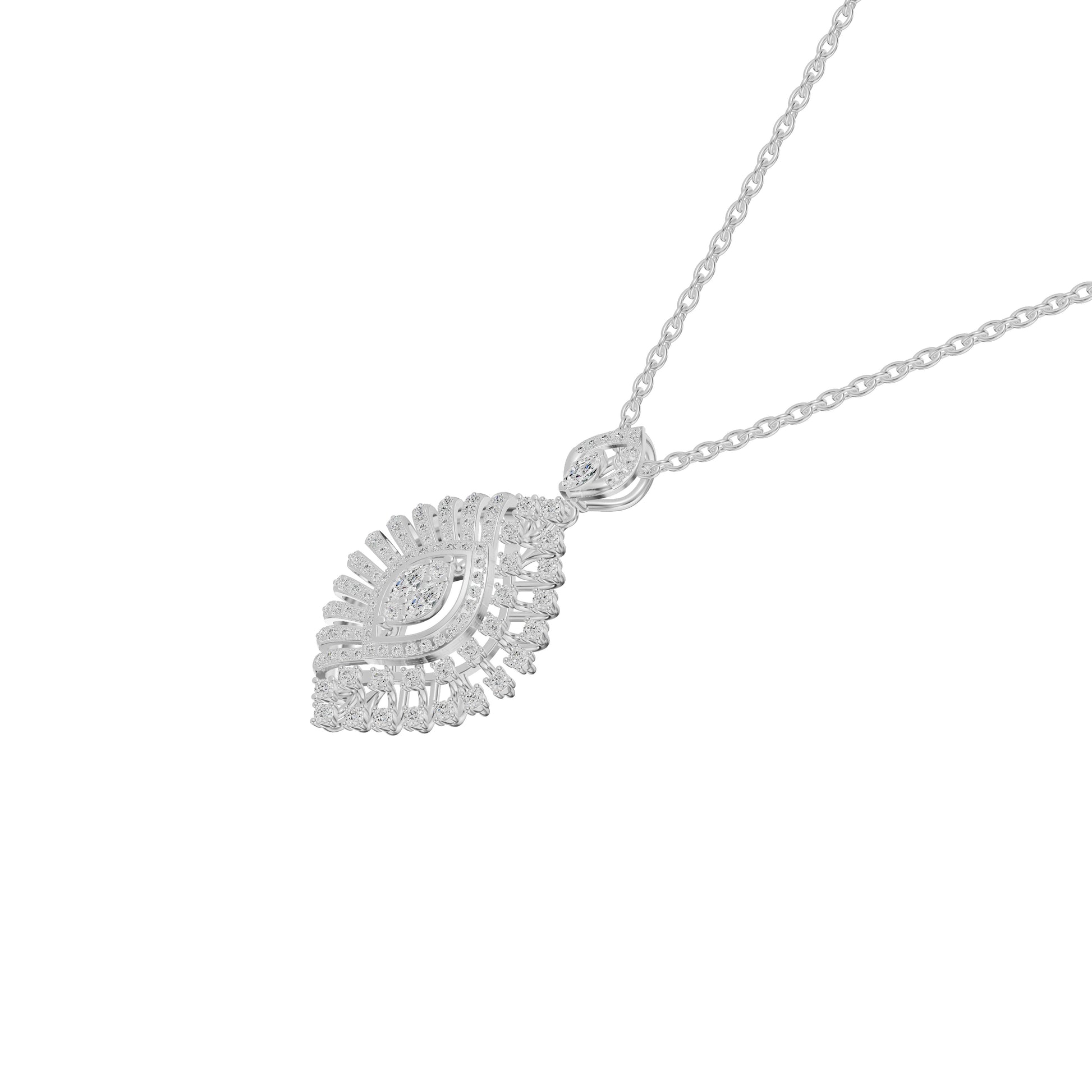 NJ-FSP0698 18 KT / White Gold