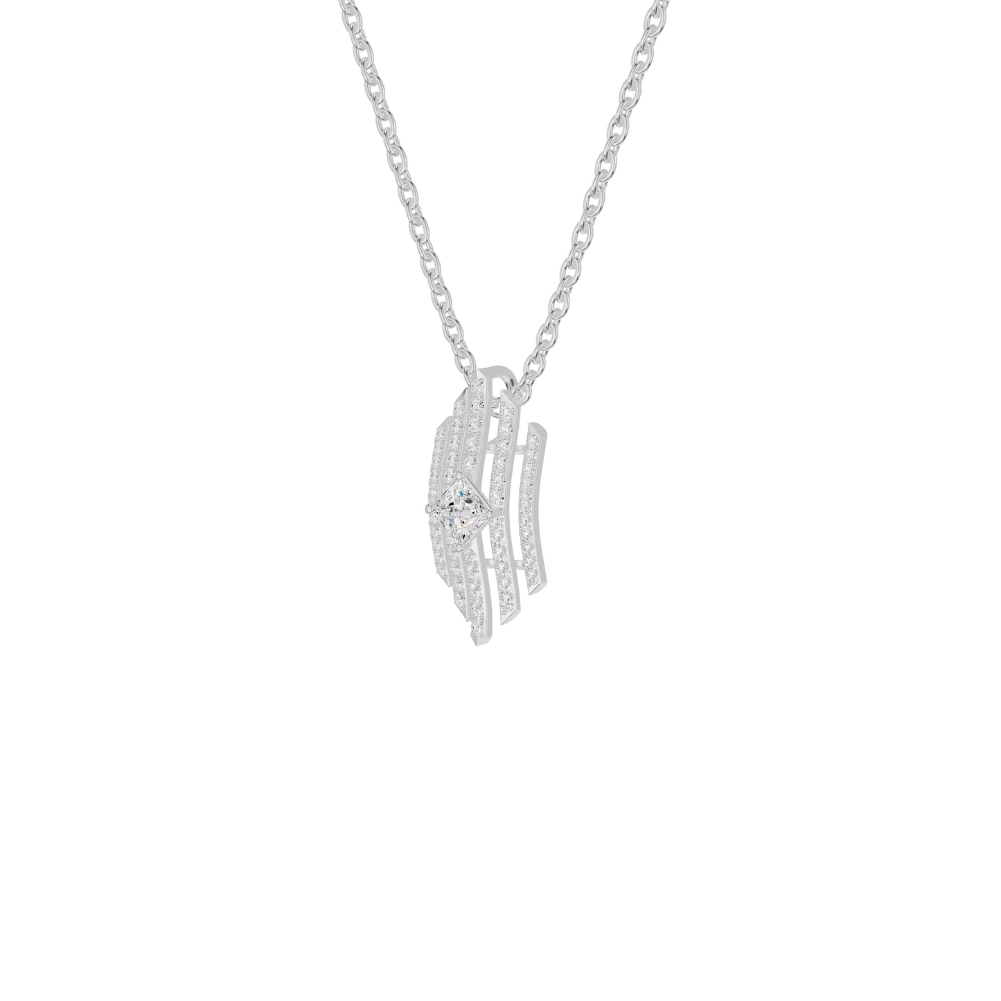 NJ-FSP0758 18 KT / White Gold