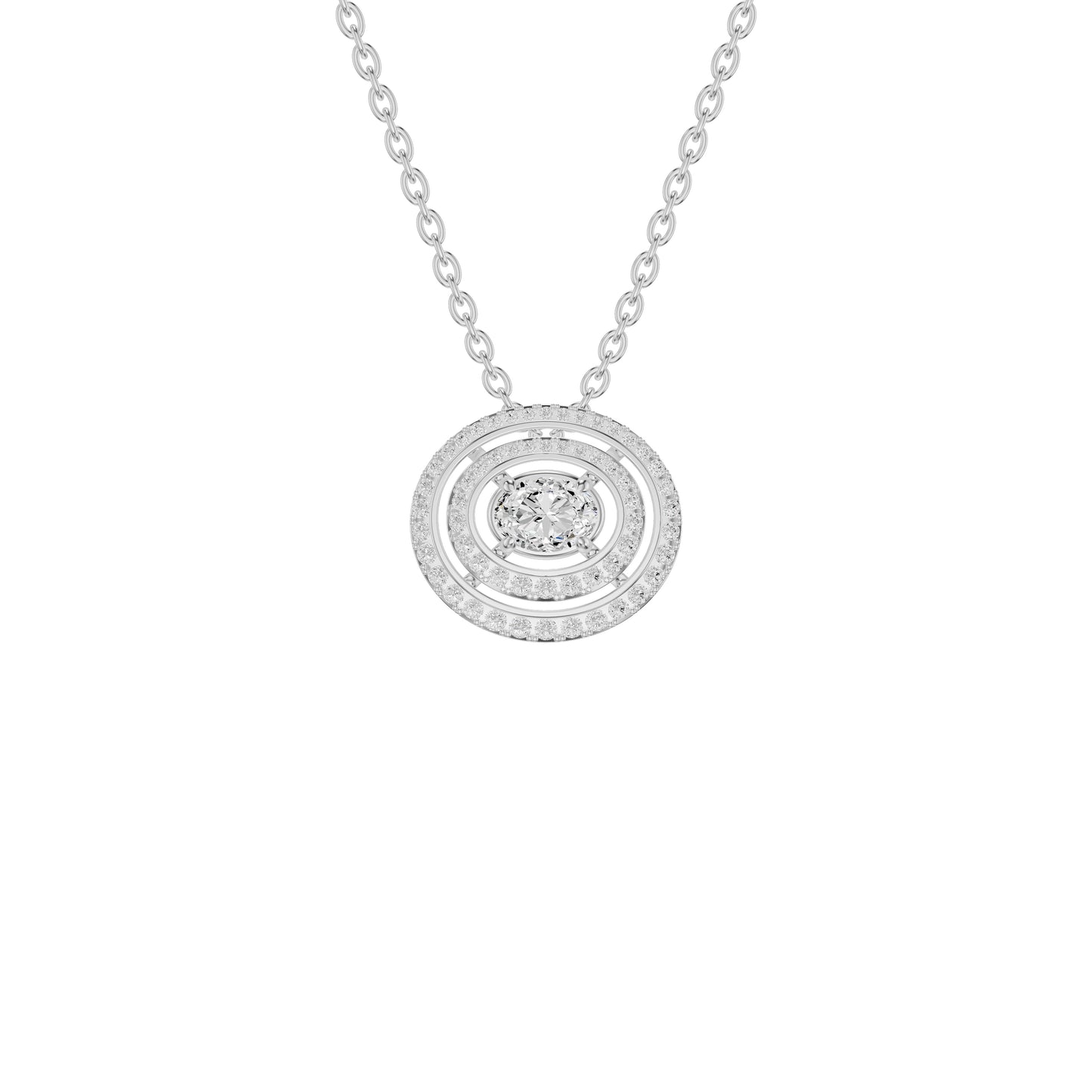 NJ-FSP0778 18 KT / White Gold