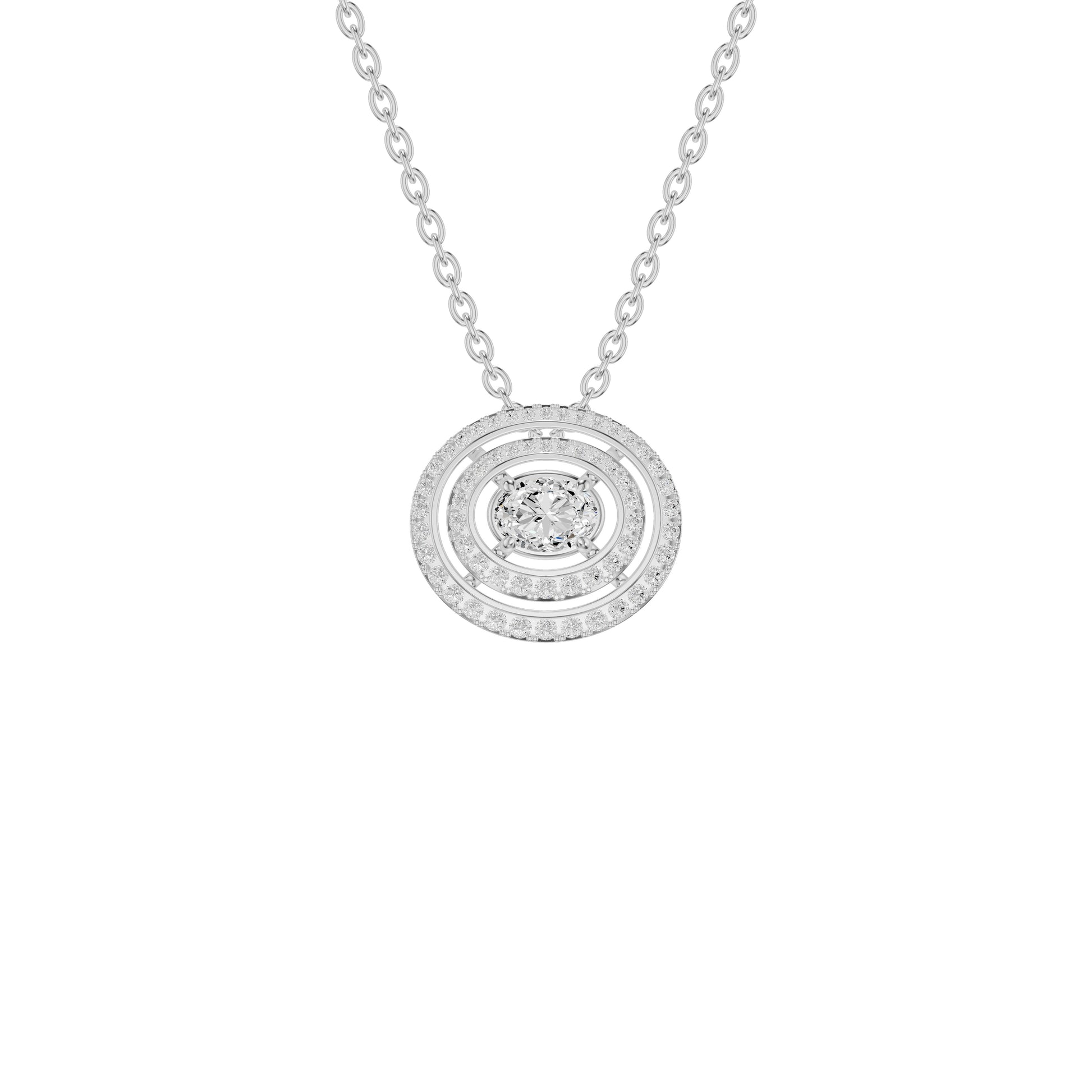 NJ-FSP0778 18 KT / White Gold