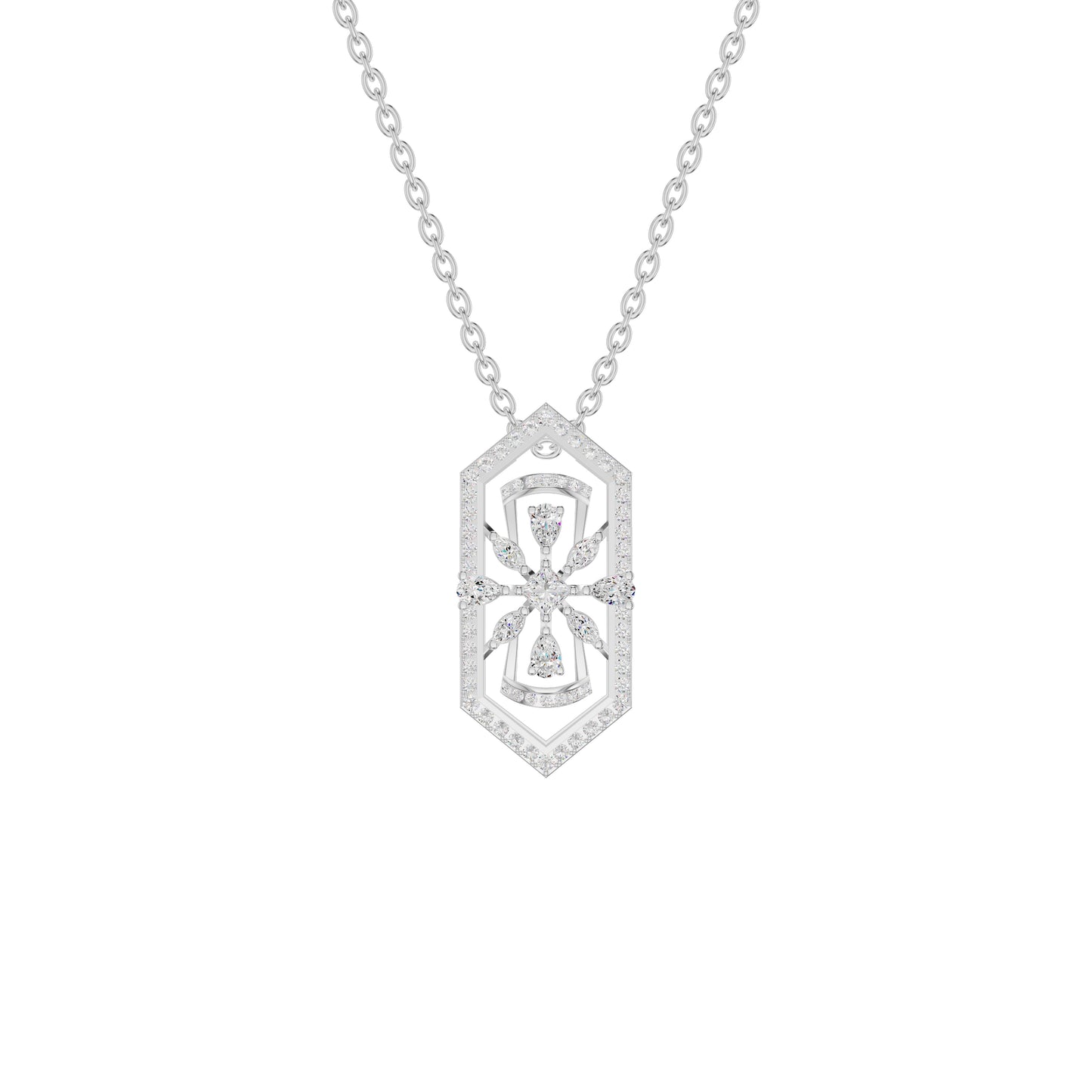 NJ-FSP0794 18 KT / White Gold