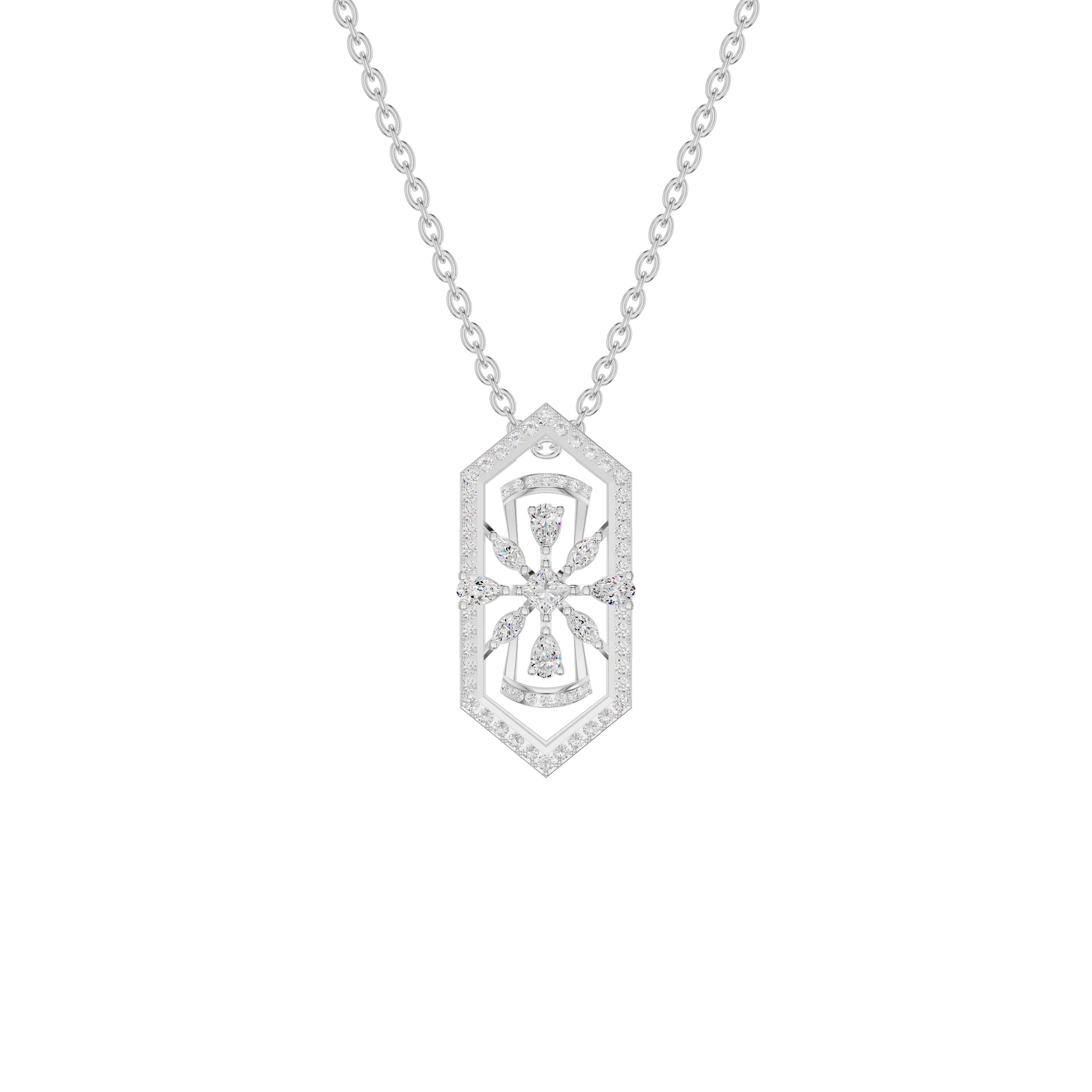 NJ-FSP0794 18 KT / White Gold