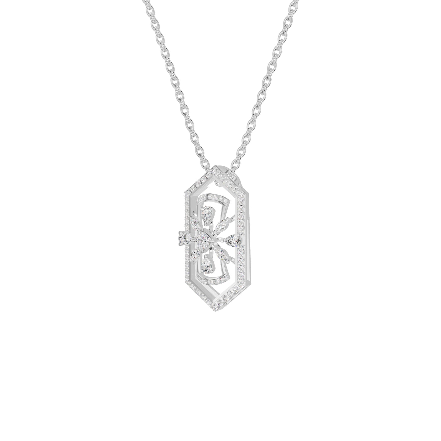 NJ-FSP0794 18 KT / White Gold