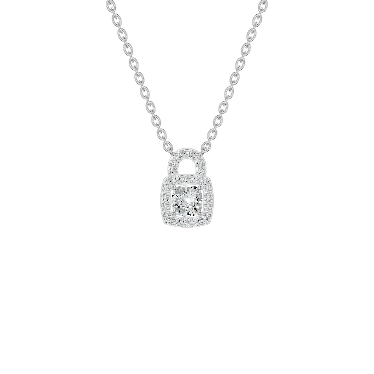 NJ-NLCP19009 18 KT / White Gold