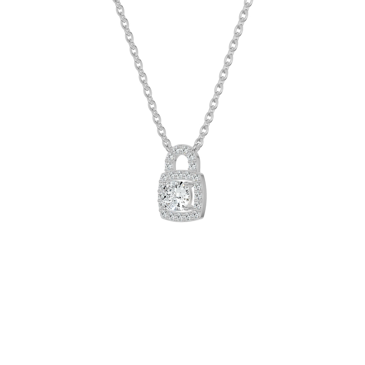 NJ-NLCP19009 18 KT / White Gold