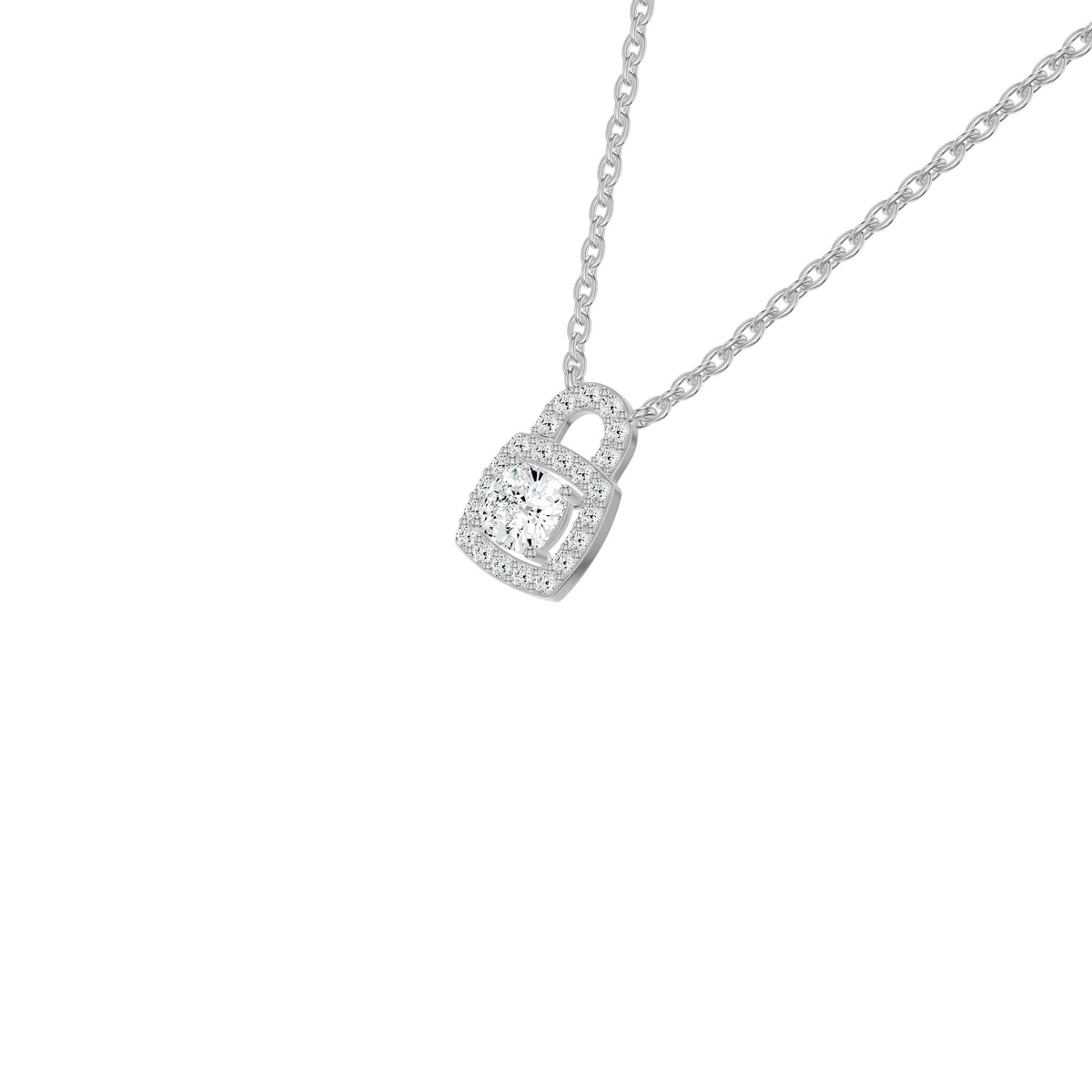 NJ-NLCP19009 18 KT / White Gold