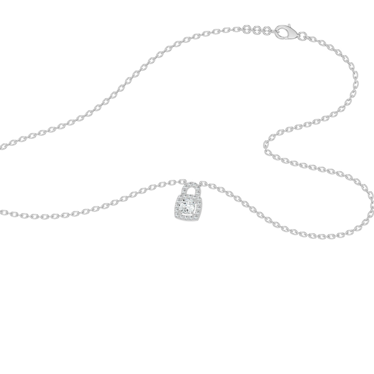 NJ-NLCP19009 18 KT / White Gold