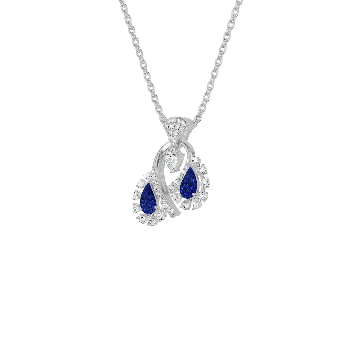 NJ-NLCP21405 18 KT / White Gold