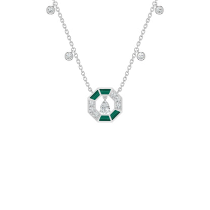 NJ-NLCP26604 18 KT / White Gold