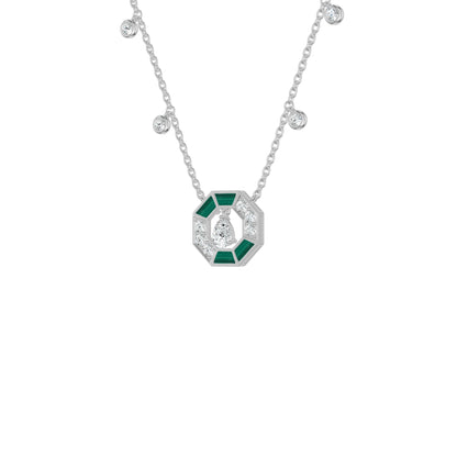 NJ-NLCP26604 18 KT / White Gold