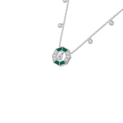 NJ-NLCP26604 18 KT / White Gold