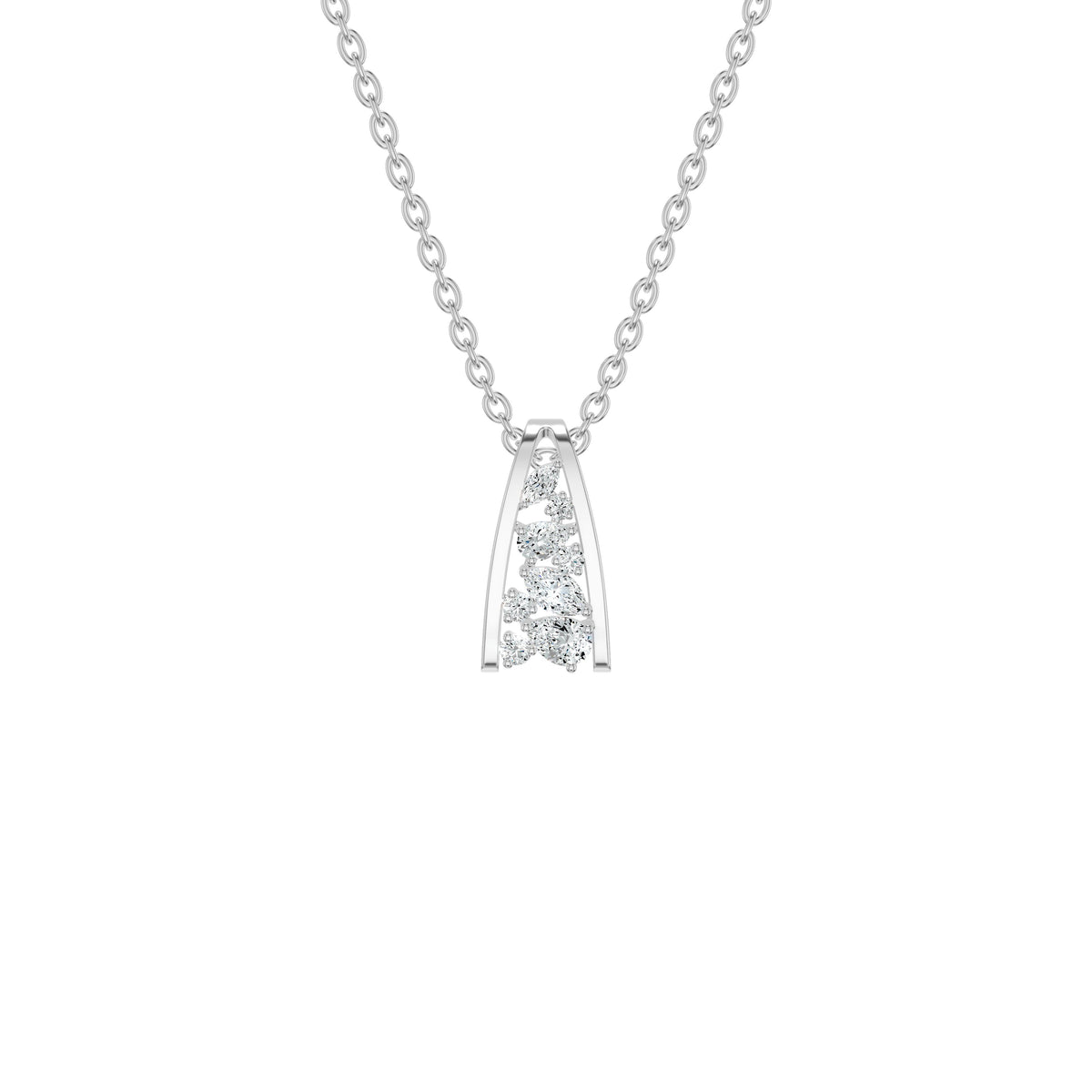 NJ-NLCP3840 18 KT / White Gold