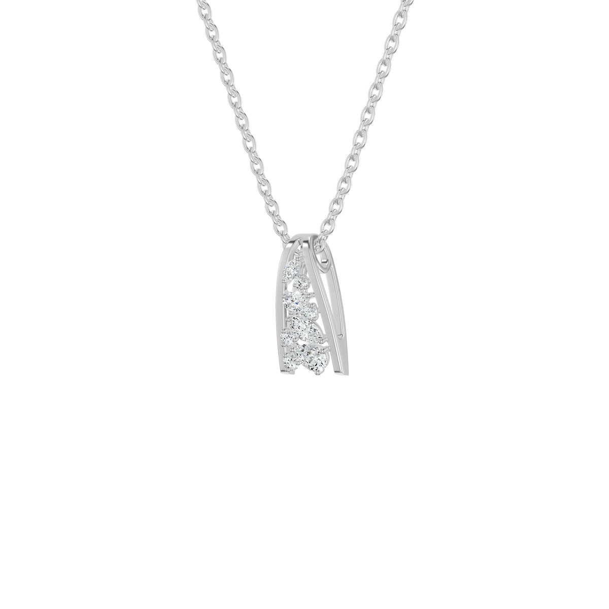 NJ-NLCP3840 18 KT / White Gold