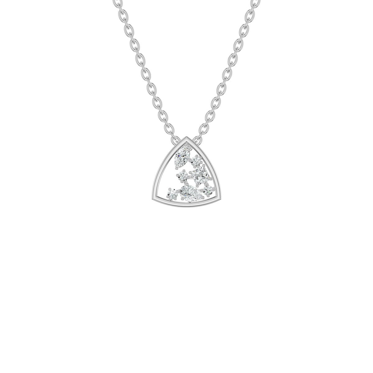 NJ-NLCP4054 18 KT / White Gold
