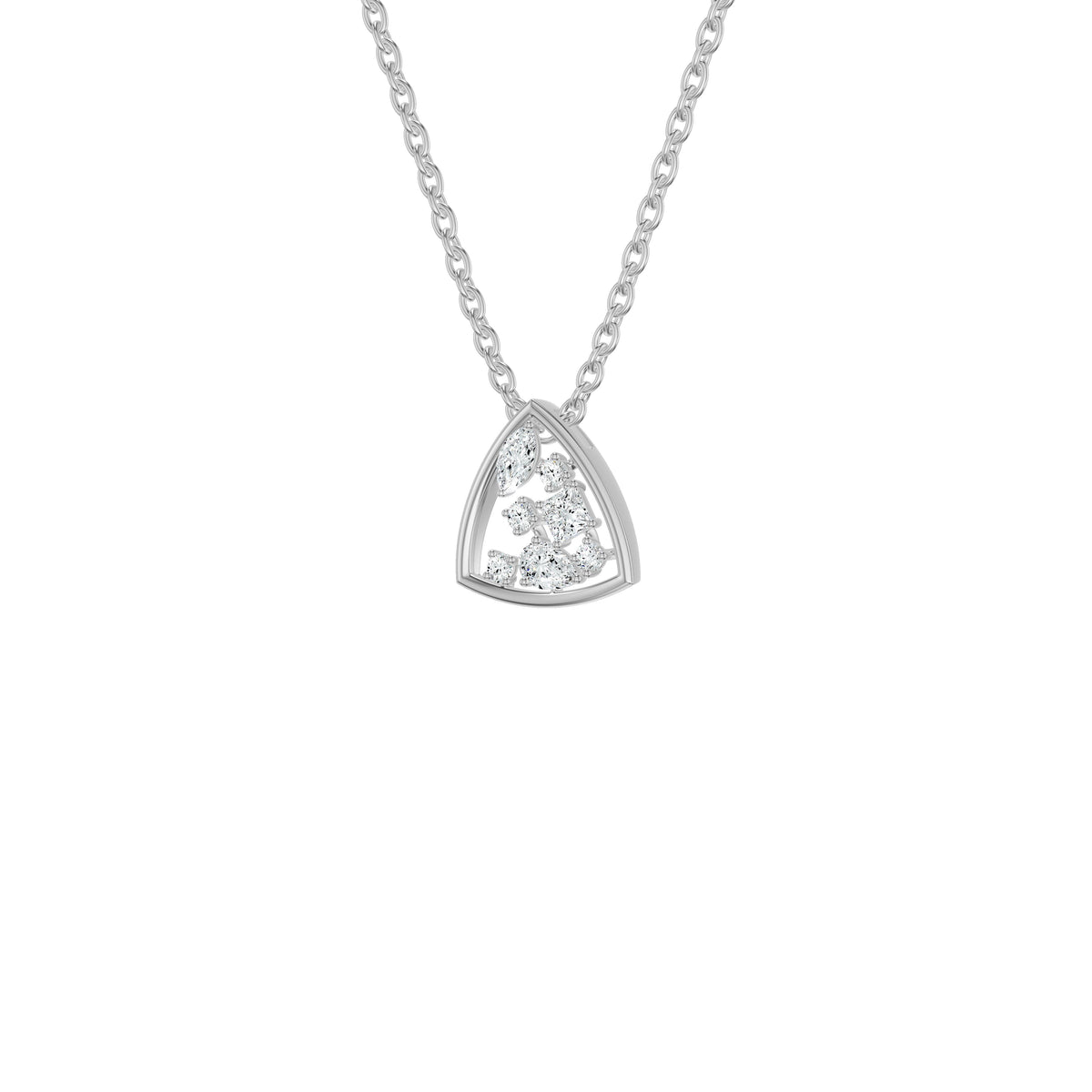 NJ-NLCP4054 18 KT / White Gold